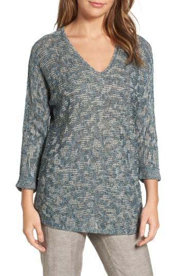Women's Nic+zoe Blue Lagoon Sweater