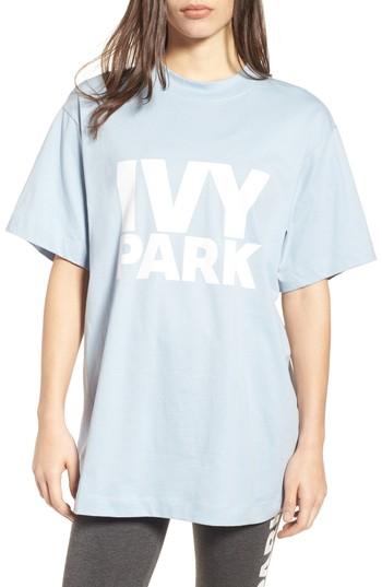 Women's Ivy Park Oversize Logo Tee, Size - Blue