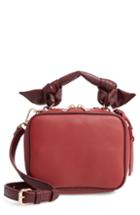 Sole Society Douga Faux Leather Crossbody Camera Bag - Red