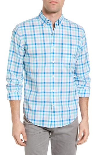 Men's Vineyard Vines Lloyd Hill Murray Slim Fit Check Sport Shirt - Blue