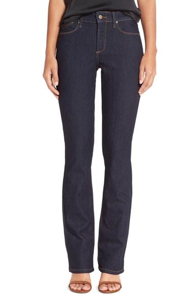 Women's Nydj 'billie' Stretch Mini Bootcut Jeans (dark Enzyme)