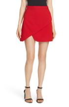 Women's Alice + Olivia Dasia Asymmetrical Miniskirt - Red
