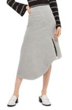 Women's Topshop Split Asymmetric Jersey Midi Skirt