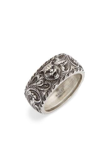 Men's Gucci Gatto Sterling Silver Ring