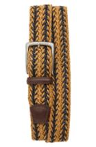 Men's Torino Woven Linen Belt - Camel/ Navy