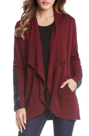 Women's Karen Kane Faux Leather Detail Jacket