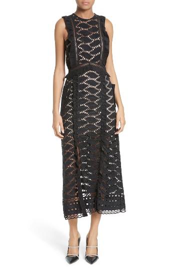 Women's Self-portrait Lace Midi Dress