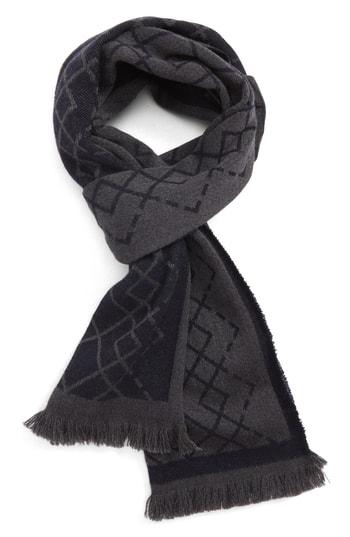 Men's Canali Wool & Cashmere Scarf, Size - Blue