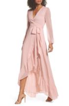 Women's Wayf Meryl Long Sleeve Wrap Maxi Dress