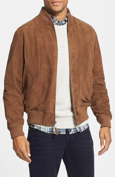 Men's Golden Bear Suede Baseball Jacket