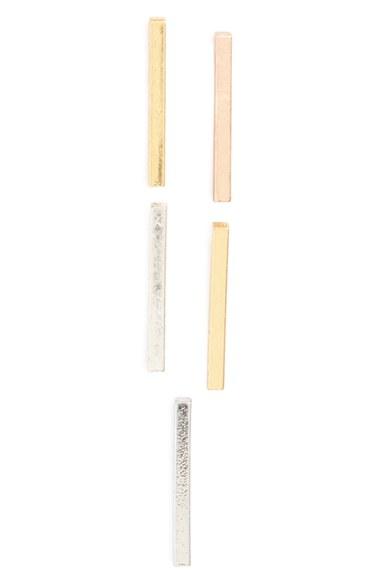 Women's Madewell 'mix & Match' Bar Earrings (set Of 5)
