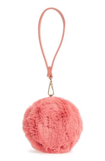 Women's Evelyn K Macaron Faux Fur Wristlet -