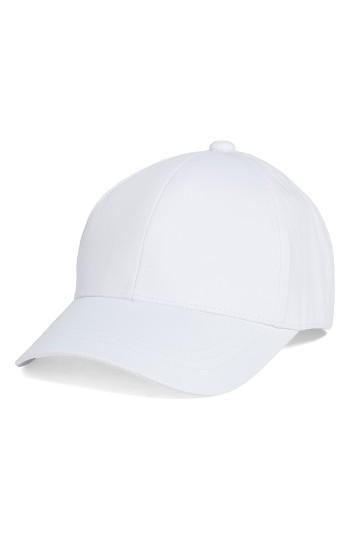 Women's August Hat Nylon Baseball Cap - White