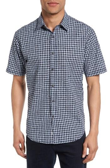 Men's James Campbell Jacquard Gingham Sport Shirt