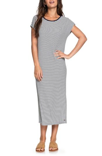 Women's Roxy Make It New Stripe Midi Dress - White