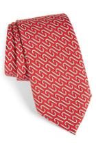 Men's Vineyard Vines Candy Cane Silk Tie, Size - Red