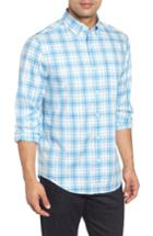 Men's Vineyard Vines Riverbank Regular Fit Plaid Sport Shirt, Size - Blue