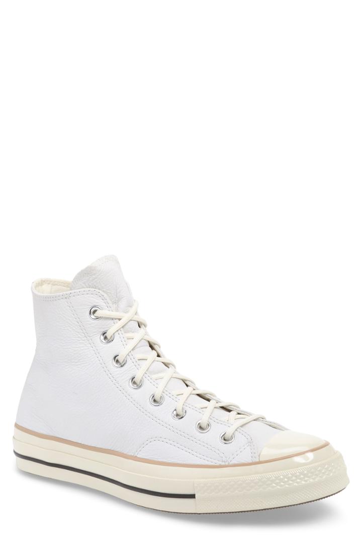 Men's Converse Chuck 70 Boot Leather High Top Sneaker .5 M - White