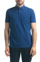 Men's Good Man Brand Woven Collar Polo - Blue