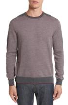 Men's Canali Pattern Front Wool Sweater R Eu - Grey