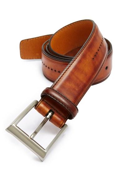 Men's Magnanni 'catalux' Belt - Cognac