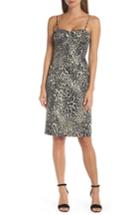 Women's J.crew Strapless Metallic Leopard Spot Party Dress