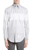 Men's Thom Browne Trim Fit Large Stripe Sport Shirt