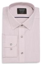 Men's Nordstrom Men's Shop Tech-smart Traditional Fit Stretch Check Dress Shirt .5 34/35 - Pink