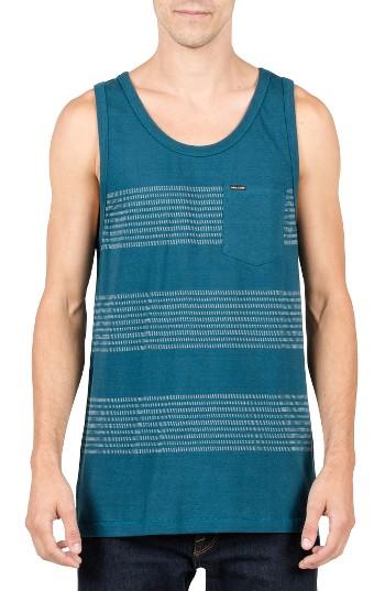 Men's Volcom Banded Stripe Tank - Blue