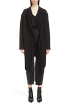 Women's Y's By Yohji Yamamoto Fringe Knit Jacket - Black