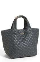 Mz Wallace 'small Metro' Quilted Oxford Nylon Tote - Grey