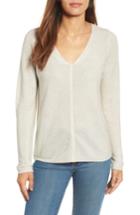 Women's Eileen Fisher Tencel Blend Sweater, Size - Ivory
