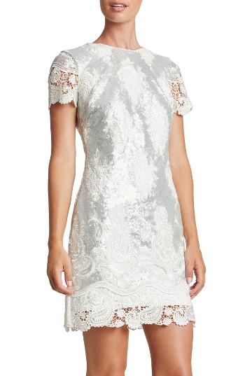 Women's Dress The Population Joy Sequin Lace Minidress - White