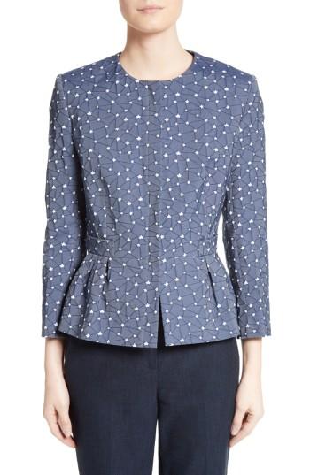 Women's Helene Berman Jacquard Jacket - Blue
