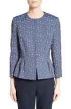 Women's Helene Berman Jacquard Jacket - Blue