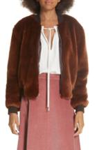 Women's Elizabeth And James Ellington Faux Fur Bomber Jacket