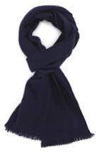 Men's Nordstrom Men's Shop Solid Cashmere Scarf, Size - Blue