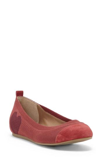 Women's Ed Ellen Degeneres Lilli Knit Ballet Flat M - Red