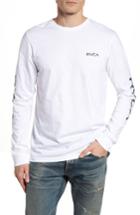 Men's Rvca Glitch Logo T-shirt, Size - White