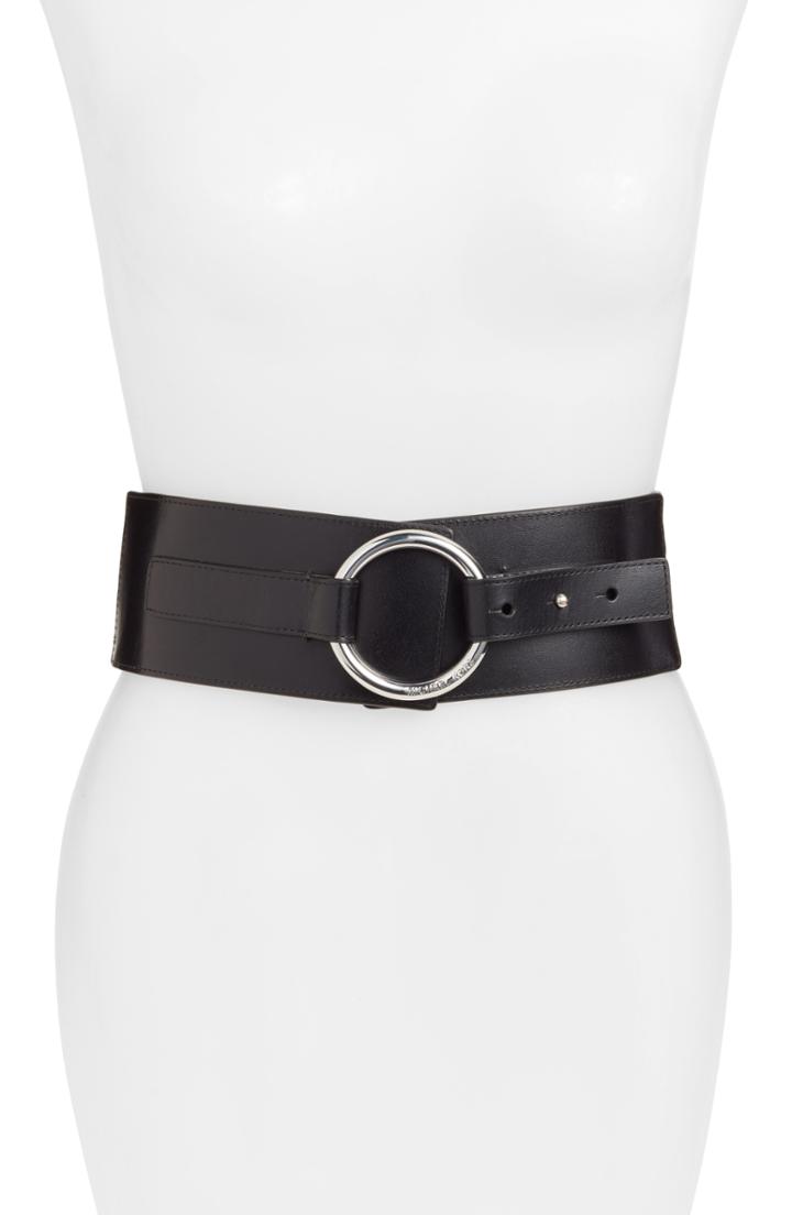 Women's Michael Michael Kors Woven Leather Belt