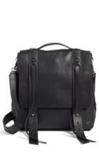 Allsaints Fin Leather Backpack - Black