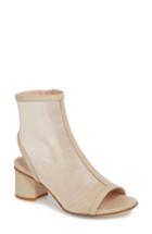 Women's Taryn Rose Paige Mesh Peeptoe Bootie M - Beige