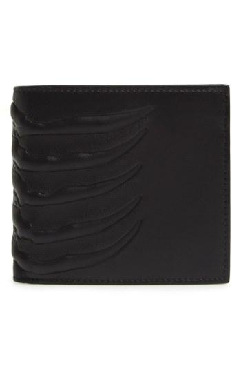 Men's Alexander Mcqueen Ribcage Leather Wallet -