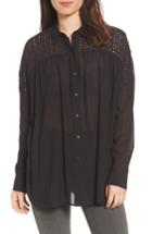 Women's Rebecca Minkoff Pearla Shirt, Size - Black