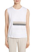 Women's Fabiana Filippi Mixed Media Tank Us / 42 It - White