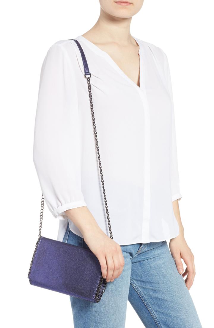 Women's Chelsea28 Faux Leather Wallet On A Chain - Blue