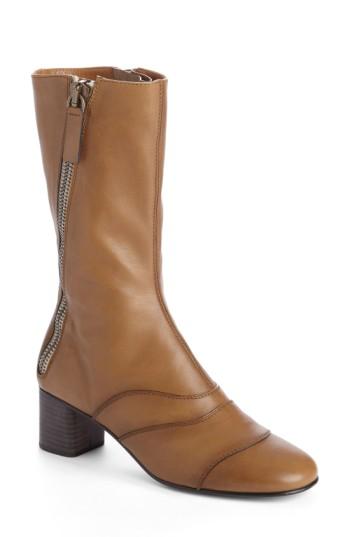 Women's Chloe 'lexie' Block Heel Boot Us / 39eu - Beige
