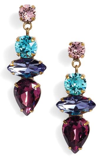 Women's Sorrelli Narcissus Crystal Drop Earrings