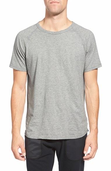 Men's Reigning Champ Jersey Raglan Crewneck T-shirt - Grey