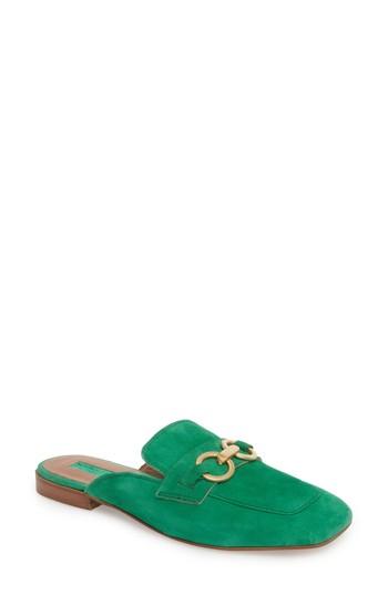 Women's Topshop Kale Trim Loafer Mule .5us / 37eu - Green